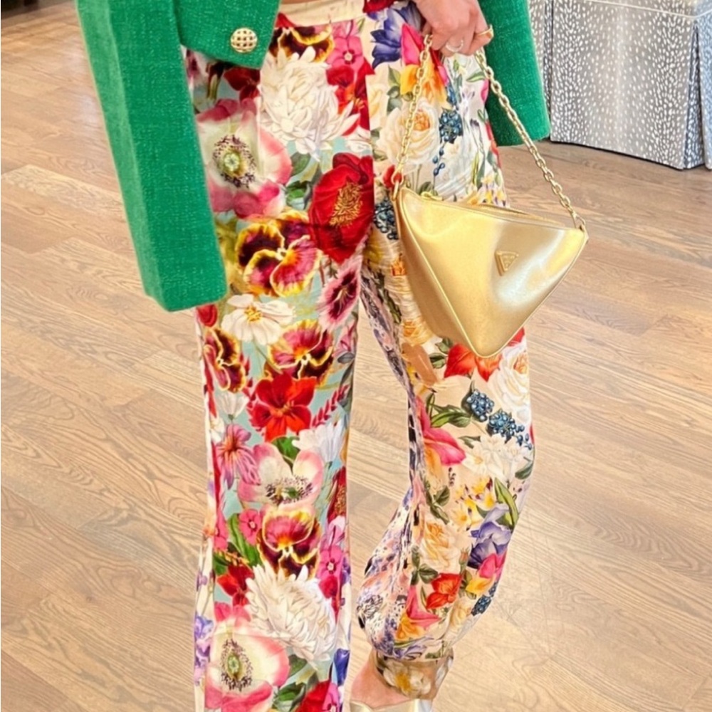 Zimmermann wonderland floral silk harem Women's Pants